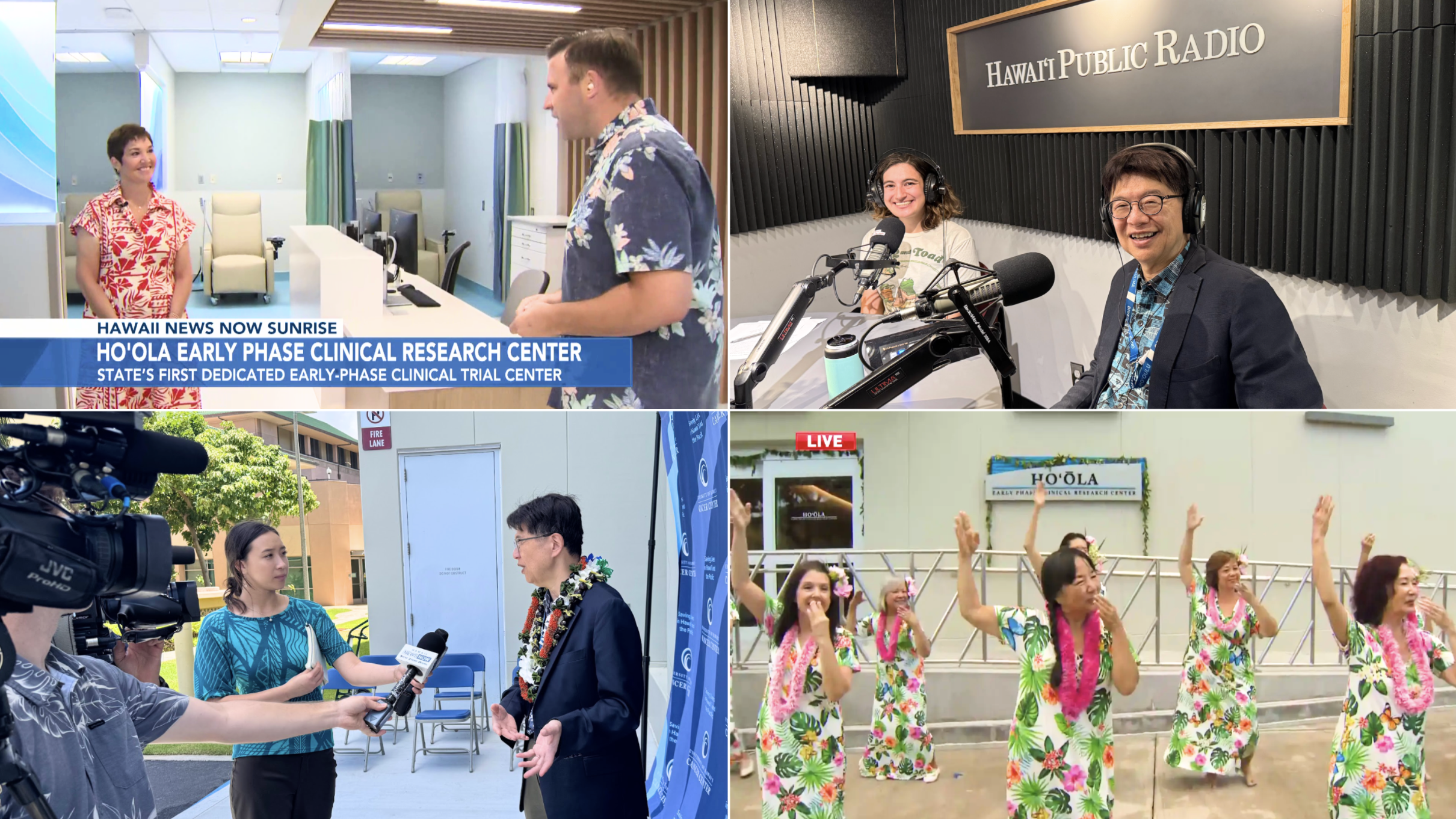 a collage of photos of reporting in progress